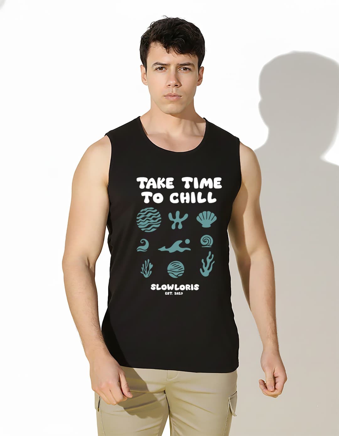 SL-26-FRT-CHILL-BLK-L Front View